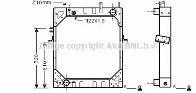 AVA QUALITY COOLING iv2046 -  Радиатор, охлаждение двигателя